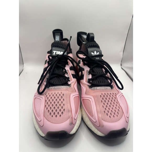 Adidas x Ninja ZX 2K Boost Men's True Pink Core White Black Scarlet Red Size 10 - Picture 5 of 13